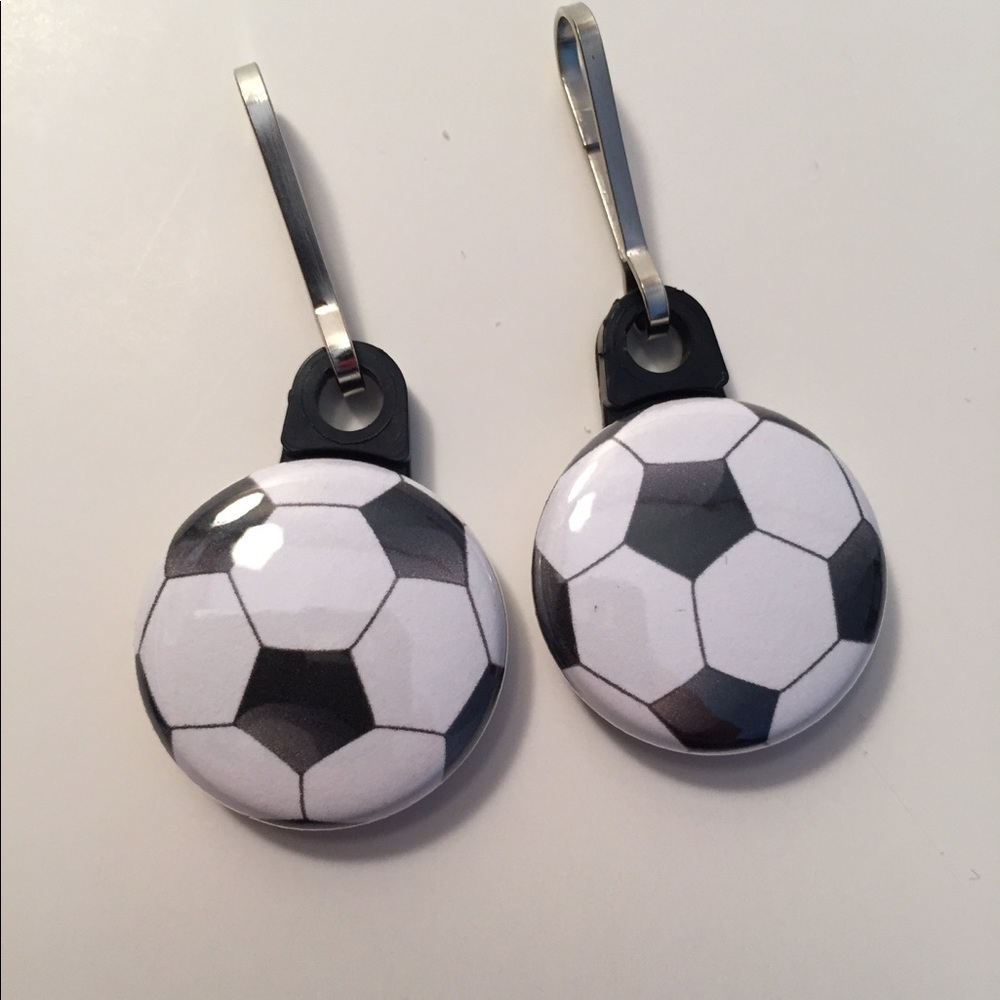 Soccer Ball Bag Tag Zipper Pulls